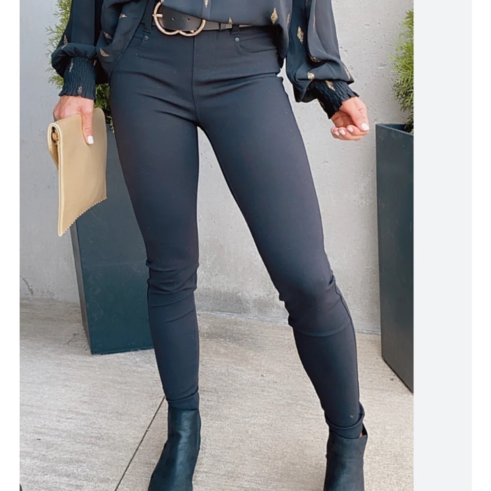 New Liverpool Los Angeles Women's Jacqueline ponte Basic Skinny Pants Dark Night